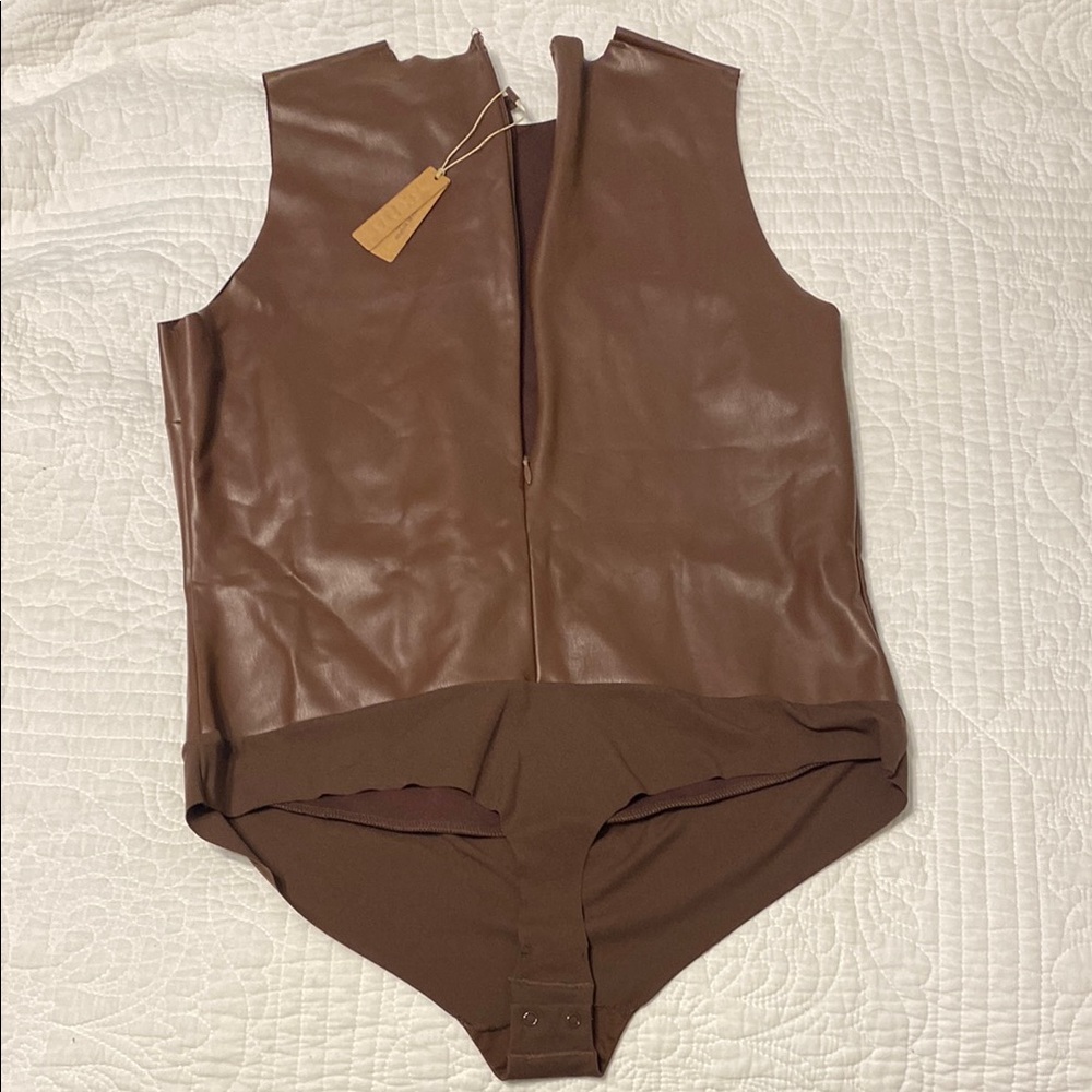 SKIMS Chocolate Brown Bodysuit